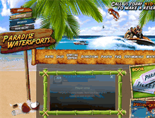 Tablet Screenshot of paradise-watersports.com